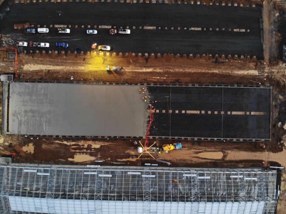 90 cubic metre commercial slab pour, Te Awamutu Saturday job